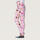 Kawaii Sweet Hearts en chocolade Leggings (Links)