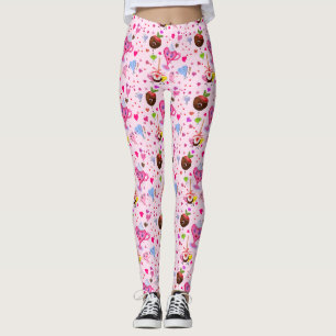 Kawaii Sweet Hearts en chocolade Leggings