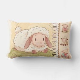 Kawaii Sweet Sheep "Eid Mubarak" Worpillow Kussen