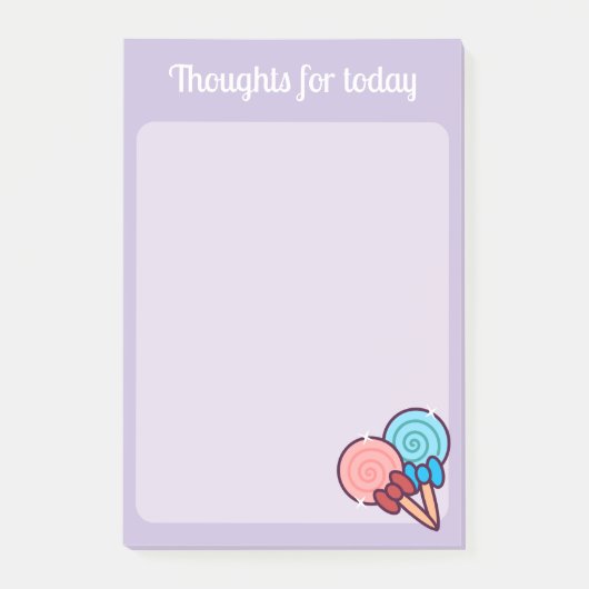 Kawaii Sweets Lollipops Post-it® Notes (Voorkant)