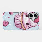 Kawaii Sweets: Schattig Dessert Anime Telefoonhoes iPhone 16 Hoesje (Achterkant horizontaal)