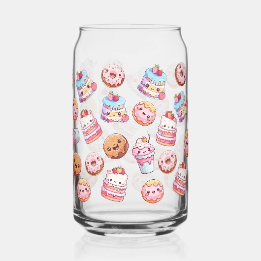 Kawaii Sweets Treats glazen blikbeker (Rechts)