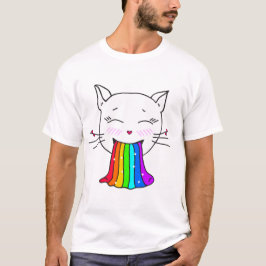 Kawaii T-shirt. Trendy aangepaste glimlachende sch T-shirt