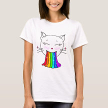 Kawaii! T-Shirt. Trendy aangepaste lachende kat