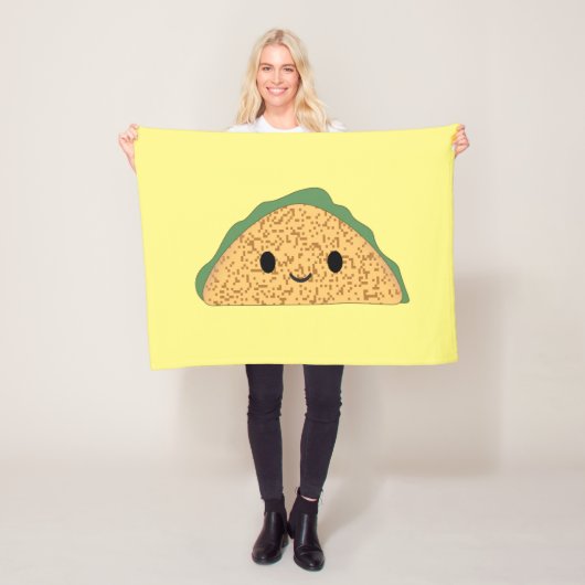 Kawaii Taco Fleece Deken (In situ)