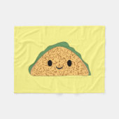 Kawaii Taco Fleece Deken (Voorkant (Horizontaal))