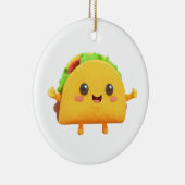 Kawaii Taco Keramisch Ornament (Rechts)