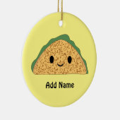Kawaii Taco Keramisch Ornament (Rechts)