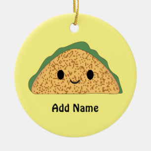 Kawaii Taco Keramisch Ornament