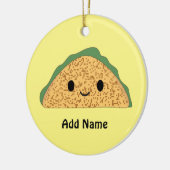 Kawaii Taco Keramisch Ornament (Links)