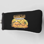 Kawaii Taco & Nacho | We gaan samen als taco's Golfheadcover (Voorkant)