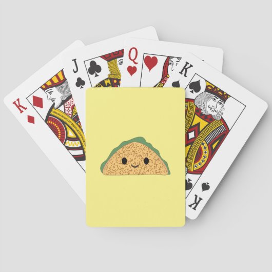 Kawaii Taco Pokerkaarten (Achterkant)