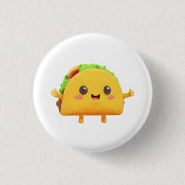 Kawaii Taco Ronde Button 3,2 Cm