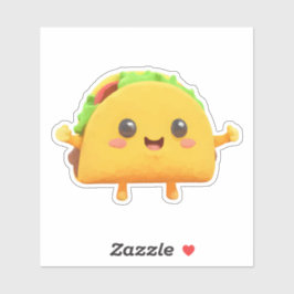 Kawaii Taco Sticker