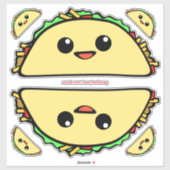 Kawaii Tacos Sticker (Vel)