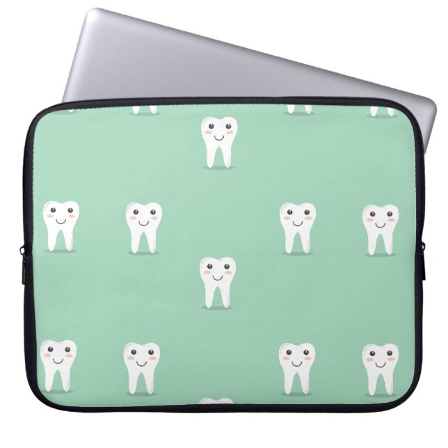 Kawaii-tand Laptop Sleeve (Voorkant)