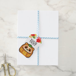 Kawaii Tanuki Cadeaulabel