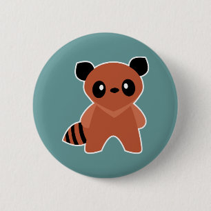 Kawaii Tanuki Ronde Button 5,7 Cm