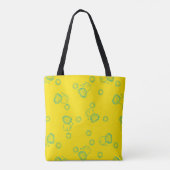 Kawaii Teal Lions & Sunshine – Cute Pattern Tote Bag (Achterkant)
