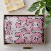 Kawaii Teddibeer Roze Patroon Tissuepapier (Geschenk)