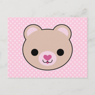 Kawaii Teddy Bear Cute Briefkaart