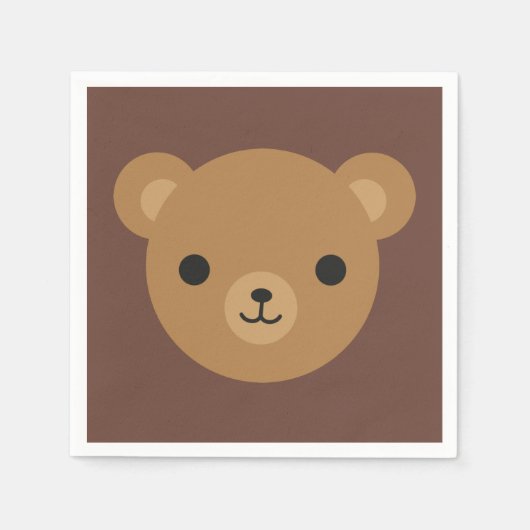 Kawaii Teddy Bear Servet (Voorkant)