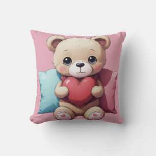 Kawaii Teddy Bear-Sierkussen Kussen