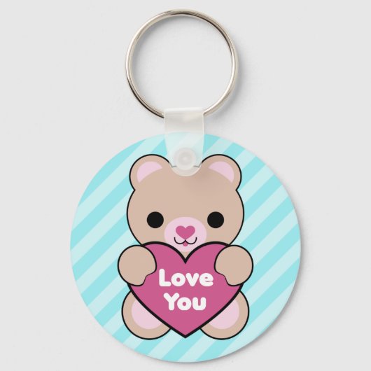 Kawaii Teddy Bear Sleutelhanger (Voorkant)