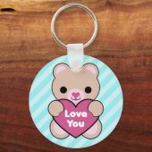 Kawaii Teddy Bear Sleutelhanger (Voorkant)