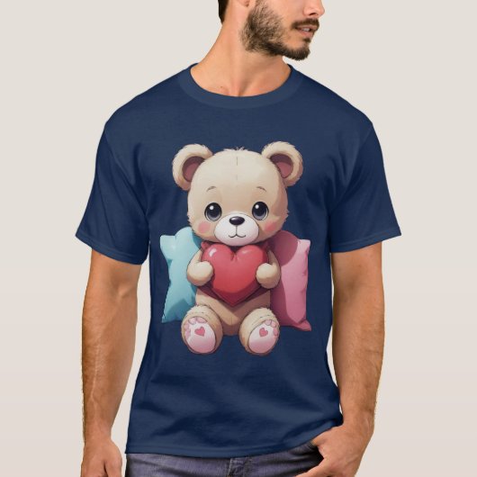 Kawaii Teddy Bear T-shirt (Voorkant)