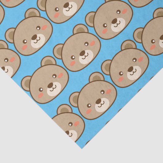 Kawaii Teddy Bear Tissuepapier (Detail)