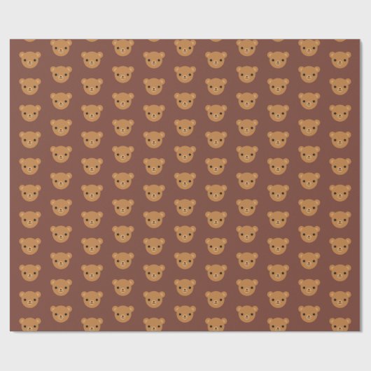 Kawaii Teddy Bears Cadeaupapier (Vlak)