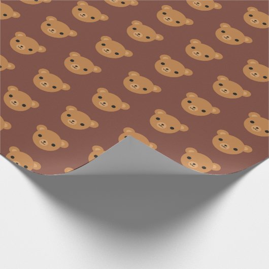 Kawaii Teddy Bears Cadeaupapier (Hoek)