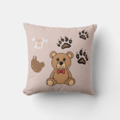 Kawaii Teddybeer Illustratie Kussen (Voorkant)