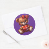 Kawaii Teddybeer Sticker – Cute Zoete Design (Envelop)