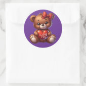 Kawaii Teddybeer Sticker – Cute Zoete Design (Tas)