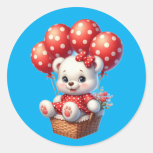 Kawaii Teddybeer Sticker – Cute Zoete Ontwerp