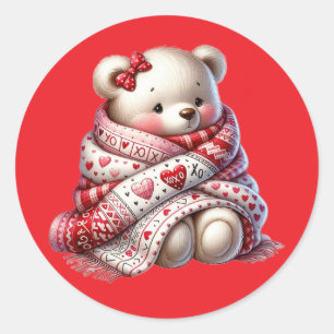 Kawaii Teddybeer Sticker – Cute Zoete Ontwerp