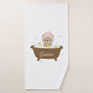 Kawaii Teddysponzenhanddoek Badhanddoek