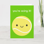 Kawaii Tennisbal Kaart (Voorkant)