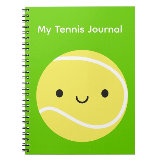 Kawaii Tennisbal Notitieboek (Voorkant)