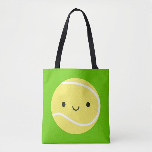Kawaii Tennisbal Tote Bag (Voorkant)