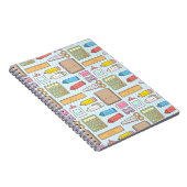 Kawaii Terug naar het schoolpatroon voor meisjes Notitieboek (Rechterzijde)