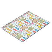 Kawaii Terug naar het schoolpatroon voor meisjes Notitieboek (Linkerzijde)