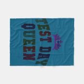 Kawaii testdag koningin test leraar alles fleece deken (Voorkant (Horizontaal))