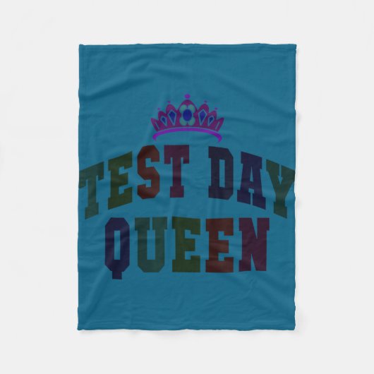 Kawaii testdag koningin test leraar alles fleece deken (Voorkant)