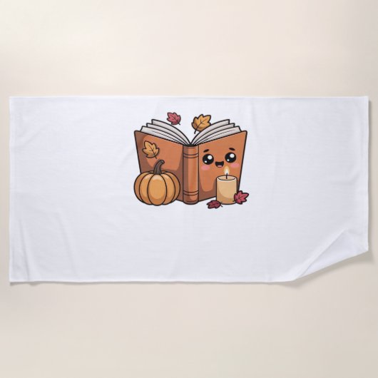 kawaii Thanksgiving boek Classic T-Shirt Strandlaken (Voorkant)