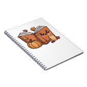 kawaii Thanksgiving boek Oversized T-Shirt Notitieboek (Rechterzijde)