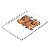 kawaii Thanksgiving boek Oversized T-Shirt Notitieboek (Linkerzijde)