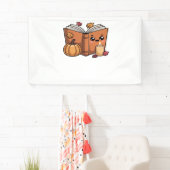 kawaii Thanksgiving boek Oversized T-Shirt Spandoek (Insitu)